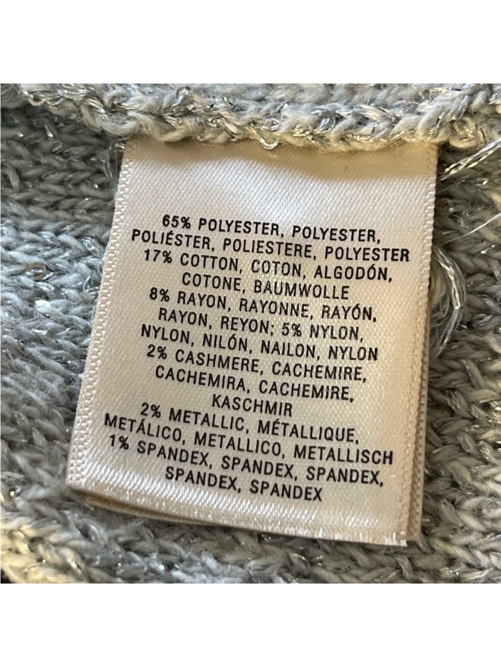 Anthropologie Knitted & Knotted
Gray Sparkle Open Front Cardigan Size Medium - Picture 3 of 11